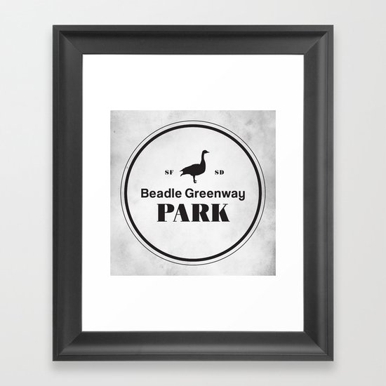 Beadle Greenway Park Framed Art Print