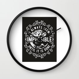 Impossible Wall Clock | Amazing, Science, Impossible, Soldiers, Struggle, Nothingimpossible, Mature, Keeptrying, Graphicdesign, Fight 