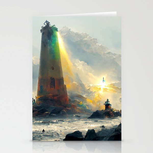 Lighthouse Art - A Ray of Light C Stationery Cards