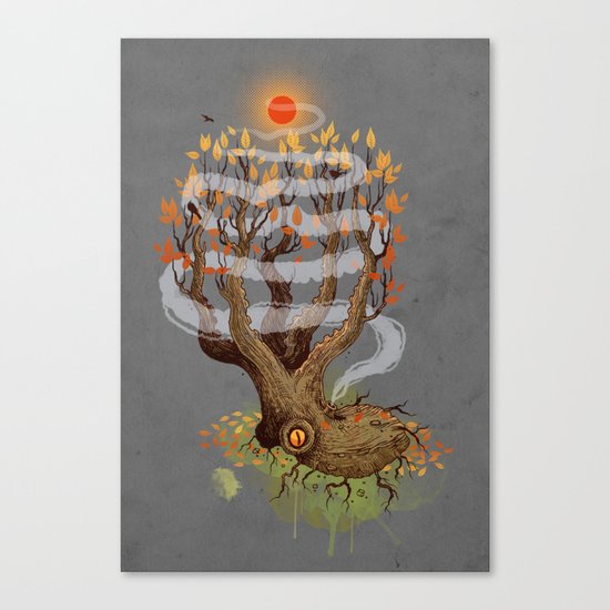 Octopus Tree Canvas Print