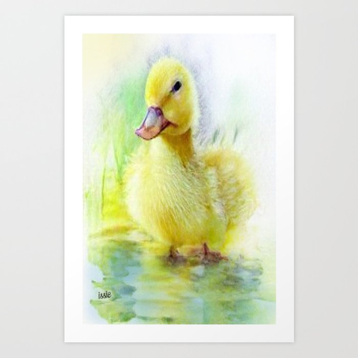 Spring Duckling Art Print