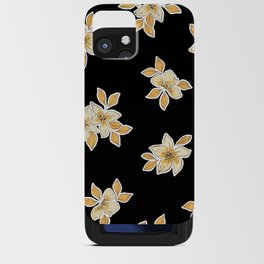Flower in Black iPhone Card Case