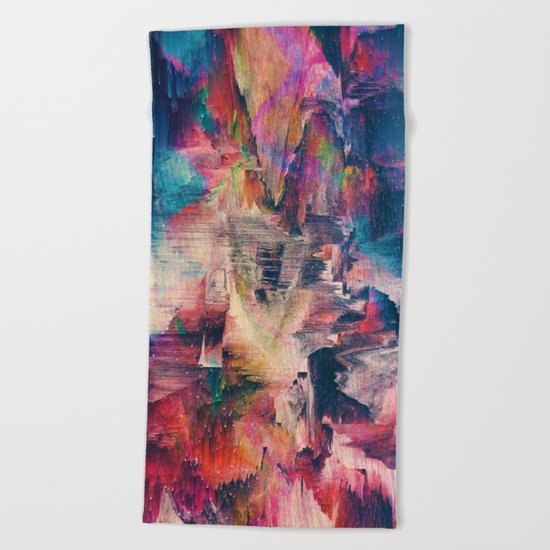 Glitch like that Beach Towel