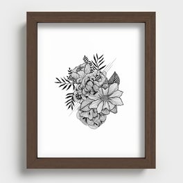 Random Flowering Recessed Framed Print