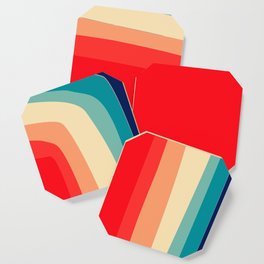 retro stripes Coaster