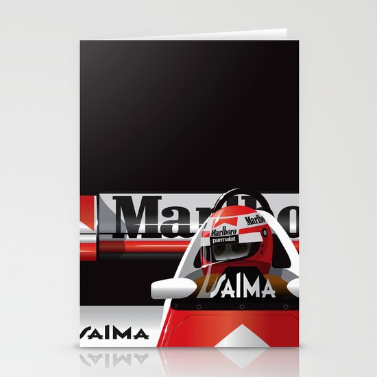 Niki Lauda, McLaren MP4/2 TAG Porsche, 1984 Stationery Cards