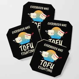 Tofu Fighting Meatless Vegan Coaster