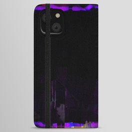 Violet pink frame iPhone Wallet Case