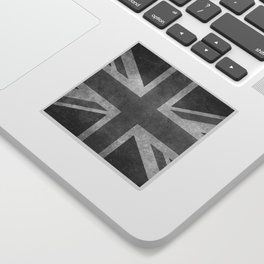 British Union Jack flag grungy style Sticker