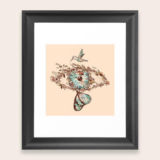 Watching the Passage of Time Framed Art Print