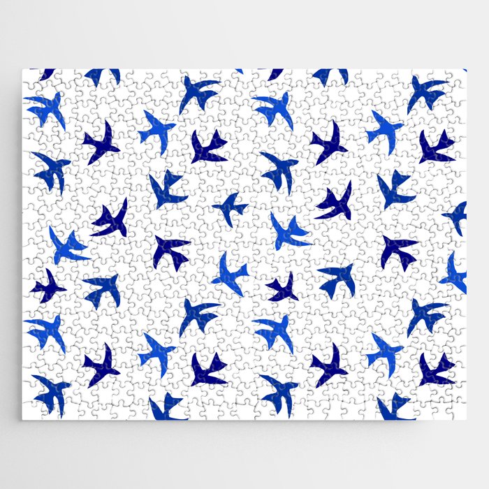 Matisse Small cut out bird pattern on white Jigsaw Puzzle