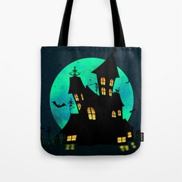 Midnight Moonlit Asana Tote Bag