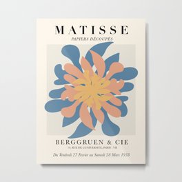 Exhibition poster Henri Matisse-Berggruen  1953.  Metal Print