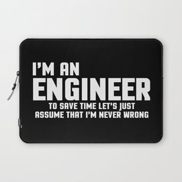 I'm An Engineer Funny Quote Laptop Sleeve