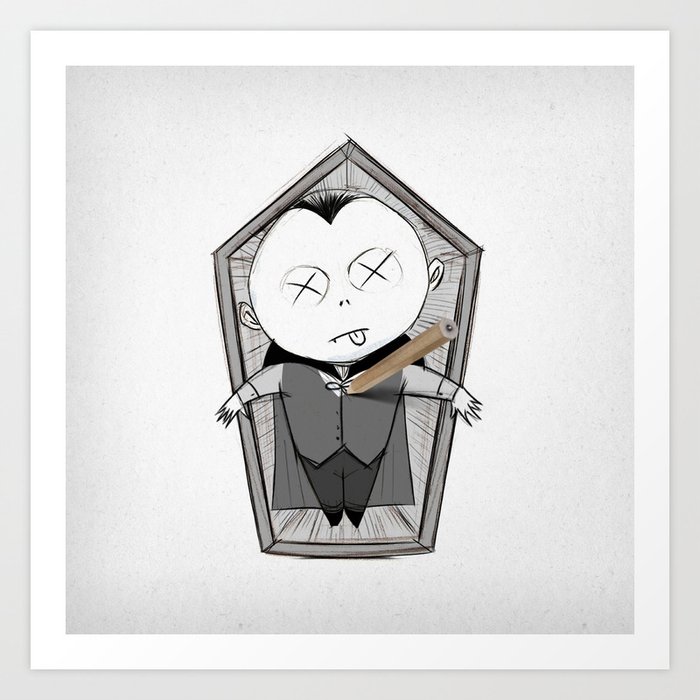 Vampire Bash Dead Art Print By Antonio Silva Society6