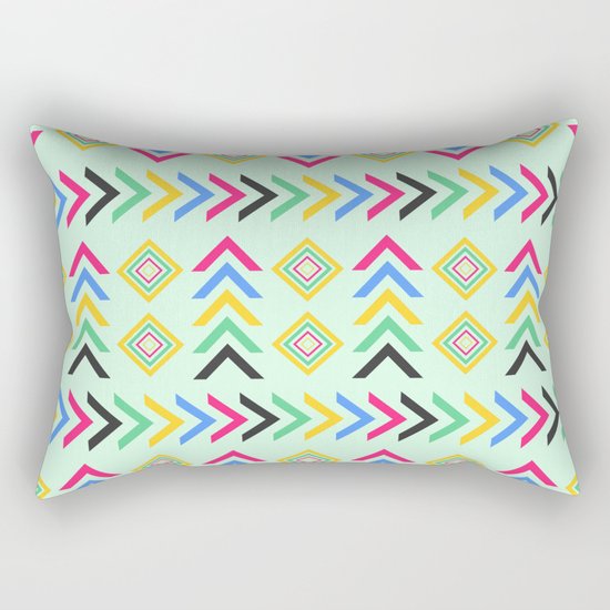 Colorful arrow pattern Rectangular Pillow
