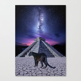 Mythical Chichén Itzá Panther Canvas Print