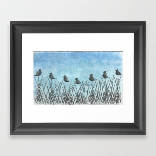 Seven Ravens Framed Art Print