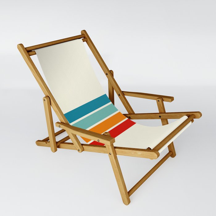Colored Retro Stripes Sling Chair