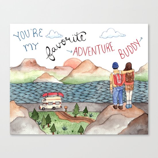 Adventure Buddy Canvas Print