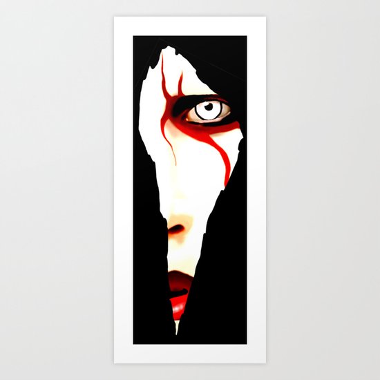 Red Line Art Print
