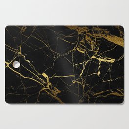 Black and Gold Marble Cutting Board