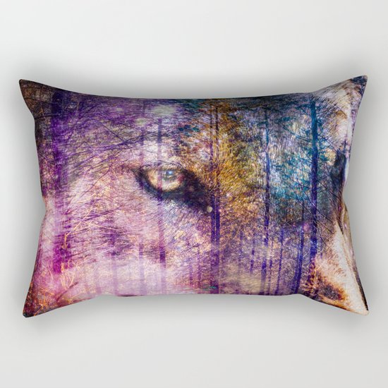 Wolf Forest : These Are My Forests Rectangular Pillow