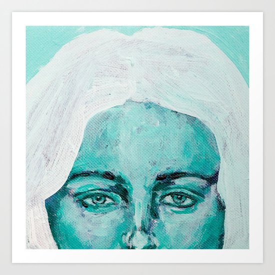 Mint Girl Art Print