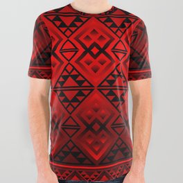 The Lodge (Red) All Over Graphic Tee