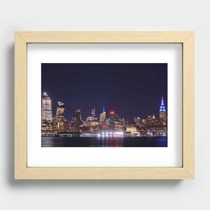 City Lights, Business Nights Recessed Framed Print