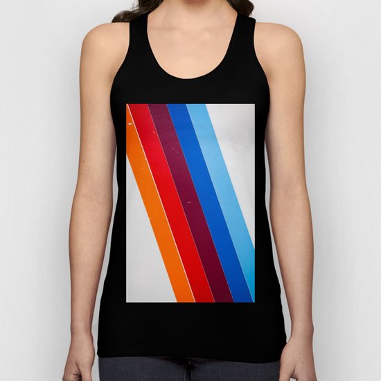 lines on lines Unisex Tank Top
