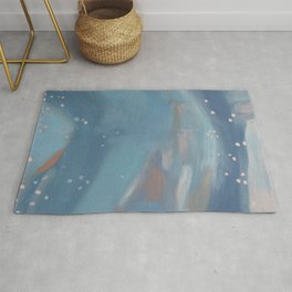 Abstract Blue Landscape, Wading Rug