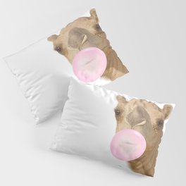 Camel Blowing Bubble Gum, by ZouzounioArt Pillow Sham