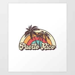 Puerto Rico beach trip Art Print