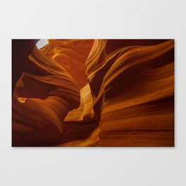Girl Image in Antelope Canyon Canvas Print