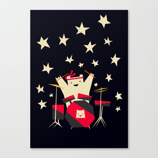 hit the drums! Canvas Print
