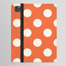 Orange Dotted Print  iPad Folio Case