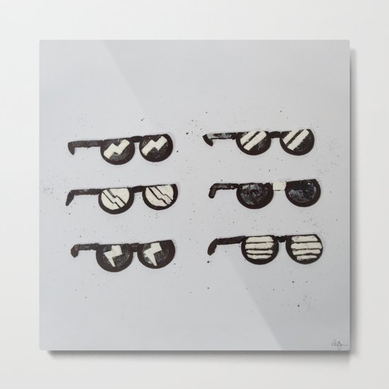 Oreo Sunglasses Metal Print