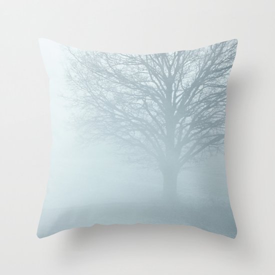 Tree / Winter Silence Throw Pillow