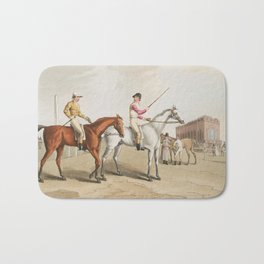 19th century in Yorkshire life with horses Bath Mat