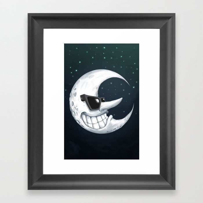 Cool Moon Framed Art Print