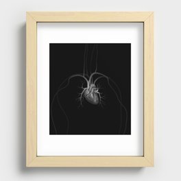 The heart // The Pulse of an Idea Recessed Framed Print