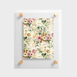 A Vintage Watercolor Chintz Floating Acrylic Print