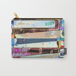 Video Tapes Abstract Carry-All Pouch | Grunge, Graphicdesign, Television, Digital, Videocassettes, Abstract, Layers, Contemporary, Vhstapes, Texture 