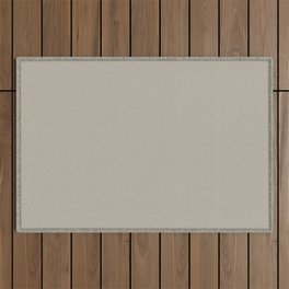 Library Light Grey Solid Color Accent Shade Matches Sherwin Williams Silver Gray SW 0049 Outdoor Rug