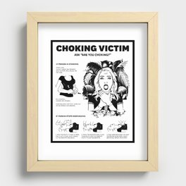 First Aid Choking Victim Poster Recessed Framed Print