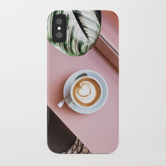 pink latte iphone case