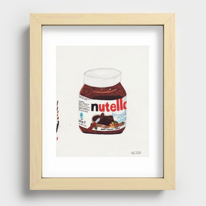 Nutella Recessed Framed Print