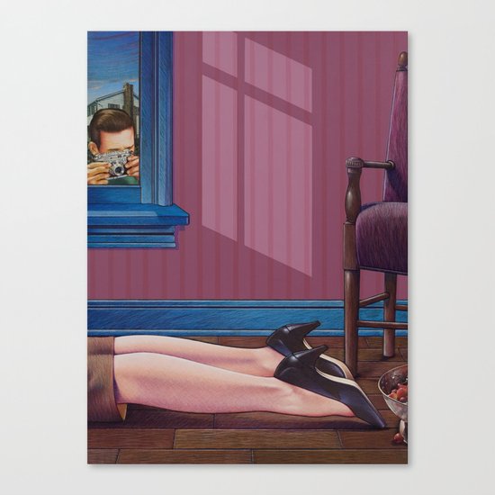 crime scene Canvas Print