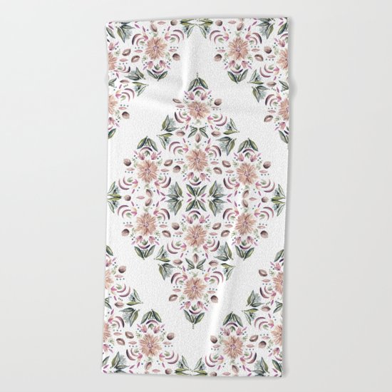 Tribe Floral Vibes Beach Towel